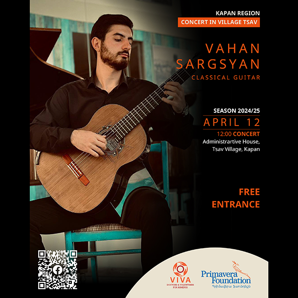 Vahan Sargsyan, Classical Guitar: Concert in Tsav Village, Kapan