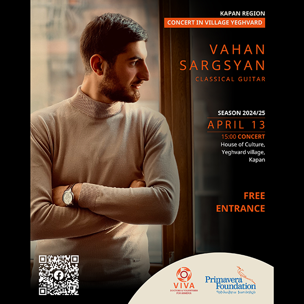 Vahan Sargsyan, Classical Guitar: Concert in Yeghvard Village, Kapan